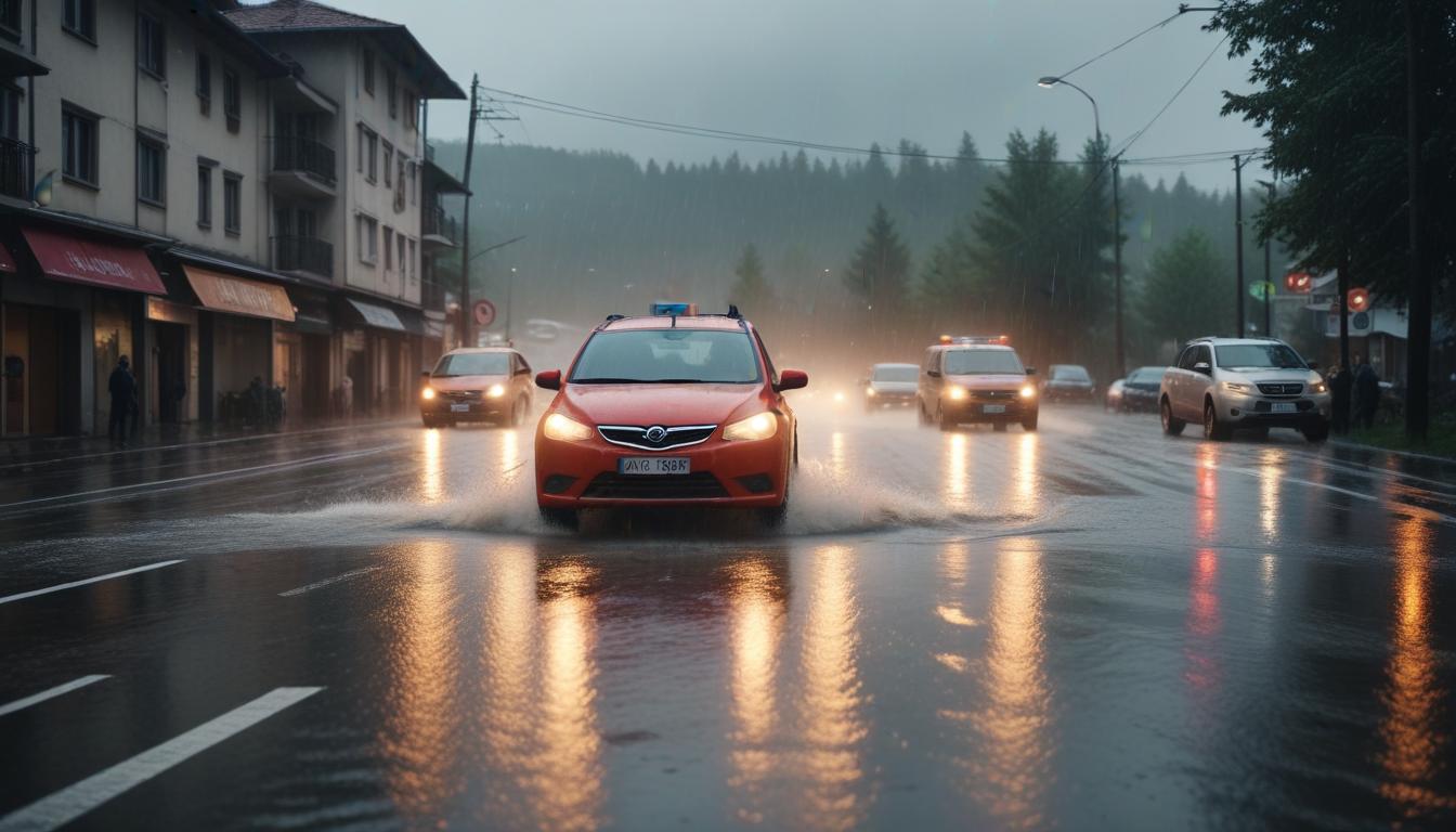 Bolu’da Şiddetli Yağışların Neden Olduğu Yol Kapanmaları
